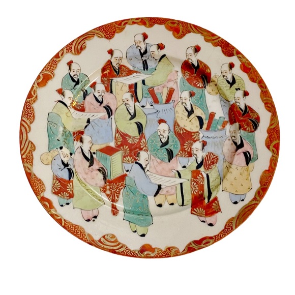 Antique Japanese Hand Painted Porcelain Plate - Picture 1 of 7
